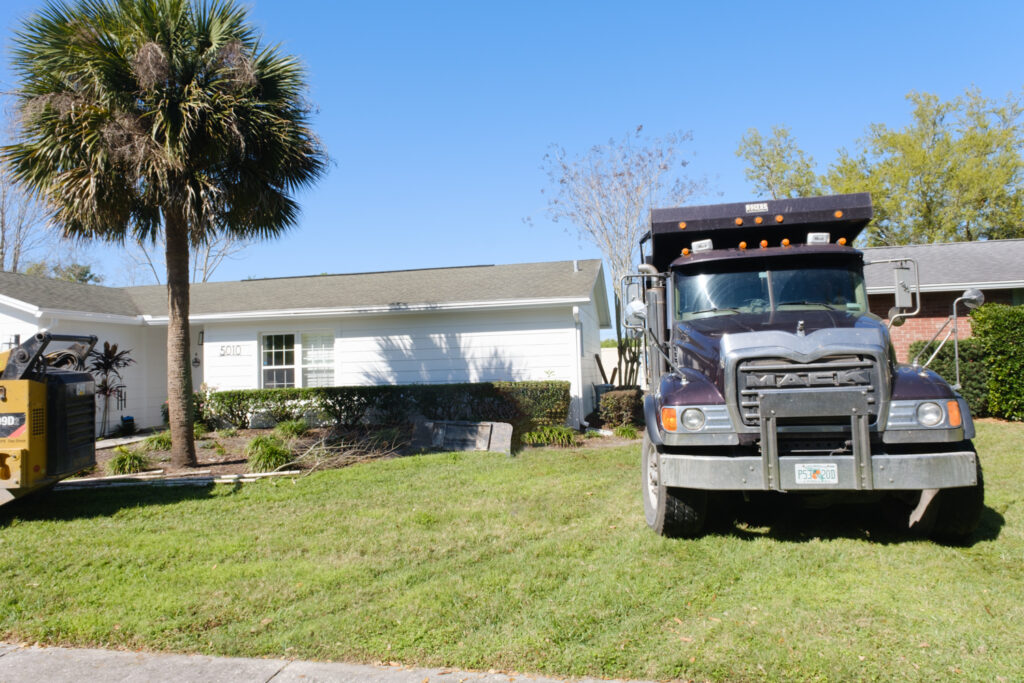 dump truck pool house